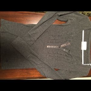 Aeropostale Gray Long Sleeved Shirt